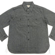 Load image into Gallery viewer, Buzz Rickson Cotton Covert Work Shirt - Men's Casual Vintage-Style Long Sleeve Button Up Shirt BR26082 119 Heathered-Black