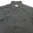Load image into Gallery viewer, Buzz Rickson Cotton Covert Work Shirt - Men's Casual Vintage-Style Long Sleeve Button Up Shirt BR26082 119 Heathered-Black