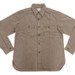 Load image into Gallery viewer, Buzz Rickson Cotton Covert Work Shirt - Men's Casual Vintage-Style Long Sleeve Button Up Shirt BR26082 138 Heathered-Brown