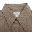 Load image into Gallery viewer, Buzz Rickson Cotton Covert Work Shirt - Men's Casual Vintage-Style Long Sleeve Button Up Shirt BR26082 138 Heathered-Brown