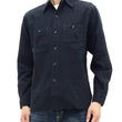Load image into Gallery viewer, Buzz Rickson Shirt Men's William Gibson Plain Long Sleeve Chambray Shirt BR29143 Black