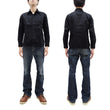 Load image into Gallery viewer, Buzz Rickson Herringbone Shirt Men's Casual Long Sleeve Plain HBT Button Up Work Shirt BR29390 119 Black