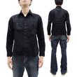 Load image into Gallery viewer, Buzz Rickson Herringbone Shirt Men's Casual Long Sleeve Plain HBT Button Up Work Shirt BR29390 119 Black