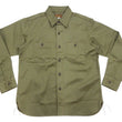 Load image into Gallery viewer, Buzz Rickson Herringbone Shirt Men's Casual Long Sleeve Plain HBT Button Up Work Shirt BR29390 149 Olive