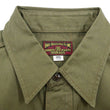 Load image into Gallery viewer, Buzz Rickson Herringbone Shirt Men's Casual Long Sleeve Plain HBT Button Up Work Shirt BR29390 149 Olive