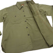 Load image into Gallery viewer, Buzz Rickson Herringbone Shirt Men's Casual Long Sleeve Plain HBT Button Up Work Shirt BR29390 149 Olive