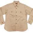Load image into Gallery viewer, Buzz Rickson Herringbone Shirt Men's Casual Long Sleeve Plain HBT Button Up Work Shirt BR29390 133 Beige