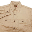 Load image into Gallery viewer, Buzz Rickson Herringbone Shirt Men's Casual Long Sleeve Plain HBT Button Up Work Shirt BR29390 133 Beige