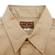 Load image into Gallery viewer, Buzz Rickson Herringbone Shirt Men's Casual Long Sleeve Plain HBT Button Up Work Shirt BR29390 133 Beige