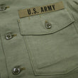 Load image into Gallery viewer, Buzz Rickson Men's U.S. Army OG-107 Utility Shirt with Patches (Relaxed Fit) - John Lennon Model Reproduction - Made in Japan (BR29586 Olive)