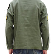 Load image into Gallery viewer, Buzz Rickson Men's U.S. Army OG-107 Utility Shirt with Patches (Relaxed Fit) - John Lennon Model Reproduction - Made in Japan (BR29586 Olive)