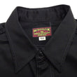 Load image into Gallery viewer, Buzz Rickson Herringbone Work Shirt - Men's Casual Military-Inspired Solid HBT Short-Sleeve Button-Up Shirt BR39530 119) Black