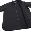 Load image into Gallery viewer, Buzz Rickson Herringbone Work Shirt - Men's Casual Military-Inspired Solid HBT Short-Sleeve Button-Up Shirt BR39530 119) Black