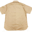 Load image into Gallery viewer, Buzz Rickson Herringbone Work Shirt - Men's Casual Military-Inspired Solid HBT Short-Sleeve Button-Up Shirt BR39530 133) Beige