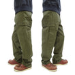 Load image into Gallery viewer, Buzz Rickson Cargo Pants with Loose-Fit Straight Wide-Leg Men's Reproduction of US Army Vietnam Tropical Jungle Trouser BR42500 Olive