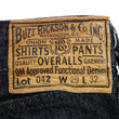 Load image into Gallery viewer, Buzz Rickson Black Denim Jeans BR43042 Men's William Gibson Collection WWII Style Classic Straight Fit 13.6 oz. Black Denim Pants 411A One-Wash