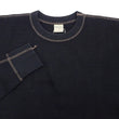 Load image into Gallery viewer, Buzz Rickson Waffle-Knit Thermal T-Shirt Men's Casual Long Sleeve Plain Crew Neck Waffle Tee BR63755 119 Black