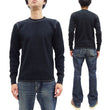 Load image into Gallery viewer, Buzz Rickson Waffle-Knit Thermal T-Shirt Men's Casual Long Sleeve Plain Crew Neck Waffle Tee BR63755 119 Black