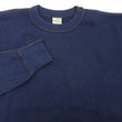 Load image into Gallery viewer, Buzz Rickson Waffle-Knit Thermal T-Shirt Men's Casual Long Sleeve Plain Crew Neck Waffle Tee BR63755 128 Navy-Blue