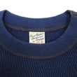 Load image into Gallery viewer, Buzz Rickson Waffle-Knit Thermal T-Shirt Men's Casual Long Sleeve Plain Crew Neck Waffle Tee BR63755 128 Navy-Blue