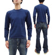 Load image into Gallery viewer, Buzz Rickson Waffle-Knit Thermal T-Shirt Men's Casual Long Sleeve Plain Crew Neck Waffle Tee BR63755 128 Navy-Blue