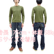 Load image into Gallery viewer, Buzz Rickson Waffle-Knit Thermal T-Shirt Men's Casual Long Sleeve Plain Crew Neck Waffle Tee BR63755 149 Olive
