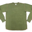 Load image into Gallery viewer, Buzz Rickson Waffle-Knit Thermal T-Shirt Men's Casual Long Sleeve Plain Crew Neck Waffle Tee BR63755 149 Olive