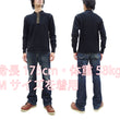 Load image into Gallery viewer, Buzz Rickson Waffle-Knit Thermal Henley T-Shirt Men's Long Sleeve Plain 3-Button Placket Heavyweight Thermal Tee BR68130 119 Black