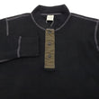 Load image into Gallery viewer, Buzz Rickson Waffle-Knit Thermal Henley T-Shirt Men's Long Sleeve Plain 3-Button Placket Heavyweight Thermal Tee BR68130 119 Black