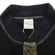 Load image into Gallery viewer, Buzz Rickson Waffle-Knit Thermal Henley T-Shirt Men's Long Sleeve Plain 3-Button Placket Heavyweight Thermal Tee BR68130 119 Black