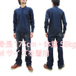 Load image into Gallery viewer, Buzz Rickson Waffle-Knit Thermal Henley T-Shirt Men's Long Sleeve Plain 3-Button Placket Heavyweight Thermal Tee BR68130 128 Navy-Blue