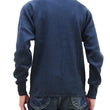 Load image into Gallery viewer, Buzz Rickson Waffle-Knit Thermal Henley T-Shirt Men's Long Sleeve Plain 3-Button Placket Heavyweight Thermal Tee BR68130 128 Navy-Blue