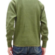 Load image into Gallery viewer, Buzz Rickson Waffle-Knit Thermal Henley T-Shirt Men's Long Sleeve Plain 3-Button Placket Heavyweight Thermal Tee BR68130 149 Olive