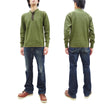 Load image into Gallery viewer, Buzz Rickson Waffle-Knit Thermal Henley T-Shirt Men's Long Sleeve Plain 3-Button Placket Heavyweight Thermal Tee BR68130 149 Olive