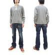 Load image into Gallery viewer, Buzz Rickson Waffle-Knit Thermal Henley T-Shirt Men's Long Sleeve Plain 3-Button Placket Heavyweight Thermal Tee BR68130 113 Heather-Gray