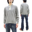 Load image into Gallery viewer, Buzz Rickson Waffle-Knit Thermal Henley T-Shirt Men's Long Sleeve Plain 3-Button Placket Heavyweight Thermal Tee BR68130 113 Heather-Gray