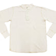 Load image into Gallery viewer, Buzz Rickson Waffle-Knit Thermal Henley T-Shirt Men's Long Sleeve Plain 3-Button Placket Heavyweight Thermal Tee BR68130 109 Natural