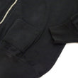 Load image into Gallery viewer, Buzz Rickson Cotton Jersey Zip-Up Top Men's WWII USAAF Type C-2 Style Front Zip Cardigan with Rib Panel BR69444 119 Black