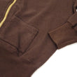 Load image into Gallery viewer, Buzz Rickson Cotton Jersey Zip-Up Top Men's WWII USAAF Type C-2 Style Front Zip Cardigan with Rib Panel BR69444 138 Brown