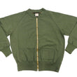 Load image into Gallery viewer, Buzz Rickson Cotton Jersey Zip-Up Top Men's WWII USAAF Type C-2 Style Front Zip Cardigan with Rib Panel BR69444 149 Olive