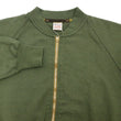 Load image into Gallery viewer, Buzz Rickson Cotton Jersey Zip-Up Top Men's WWII USAAF Type C-2 Style Front Zip Cardigan with Rib Panel BR69444 149 Olive