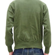 Load image into Gallery viewer, Buzz Rickson Cotton Jersey Zip-Up Top Men's WWII USAAF Type C-2 Style Front Zip Cardigan with Rib Panel BR69444 149 Olive