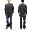 Load image into Gallery viewer, Buzz Rickson Freedom Sleeve Sweatshirt Men's Casual Plain Crewneck Tubular Knit Loop-wheeled Sweatshirt BR69463 119 Faded-Black