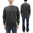 Load image into Gallery viewer, Buzz Rickson Freedom Sleeve Sweatshirt Men's Casual Plain Crewneck Tubular Knit Loop-wheeled Sweatshirt BR69463 119 Faded-Black