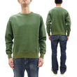 Load image into Gallery viewer, Buzz Rickson Freedom Sleeve Sweatshirt Men's Casual Plain Crewneck Tubular Knit Loop-wheeled Sweatshirt BR69463 149 Faded-Olive