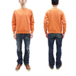 Load image into Gallery viewer, Buzz Rickson Freedom Sleeve Sweatshirt Men's Casual Plain Crewneck Tubular Knit Loop-wheeled Sweatshirt BR69463 159 Faded-Orange