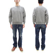 Load image into Gallery viewer, Buzz Rickson Freedom Sleeve Sweatshirt Men's Casual Plain Crewneck Tubular Knit Loop-wheeled Sweatshirt BR69463 113 Heather-Gray