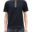 Load image into Gallery viewer, Buzz Rickson Henley T-Shirt Men's Short Sleeve Plain Loopwheeled Slub Yarn Tee BR79192 119 Black