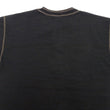 Load image into Gallery viewer, Buzz Rickson Henley T-Shirt Men's Short Sleeve Plain Loopwheeled Slub Yarn Tee BR79192 119 Black