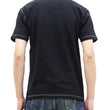 Load image into Gallery viewer, Buzz Rickson Henley T-Shirt Men's Short Sleeve Plain Loopwheeled Slub Yarn Tee BR79192 119 Black